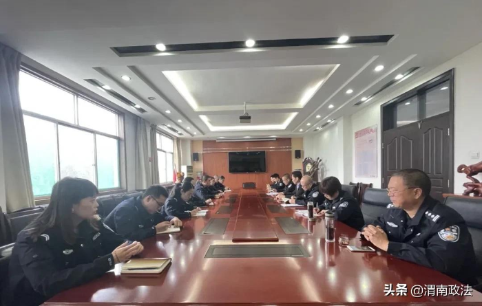 合阳县人民法院司法警察局召开“实战化训练推进年”工作会（图）